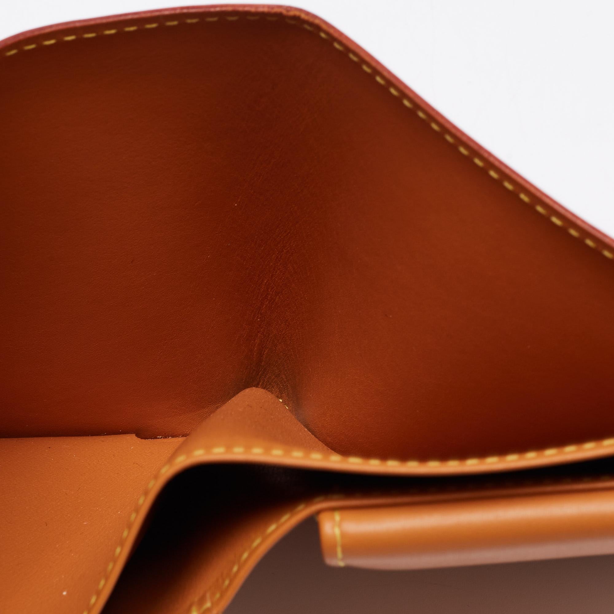 Louis Vuitton Orange Nomade Leather Marco Wallet 1