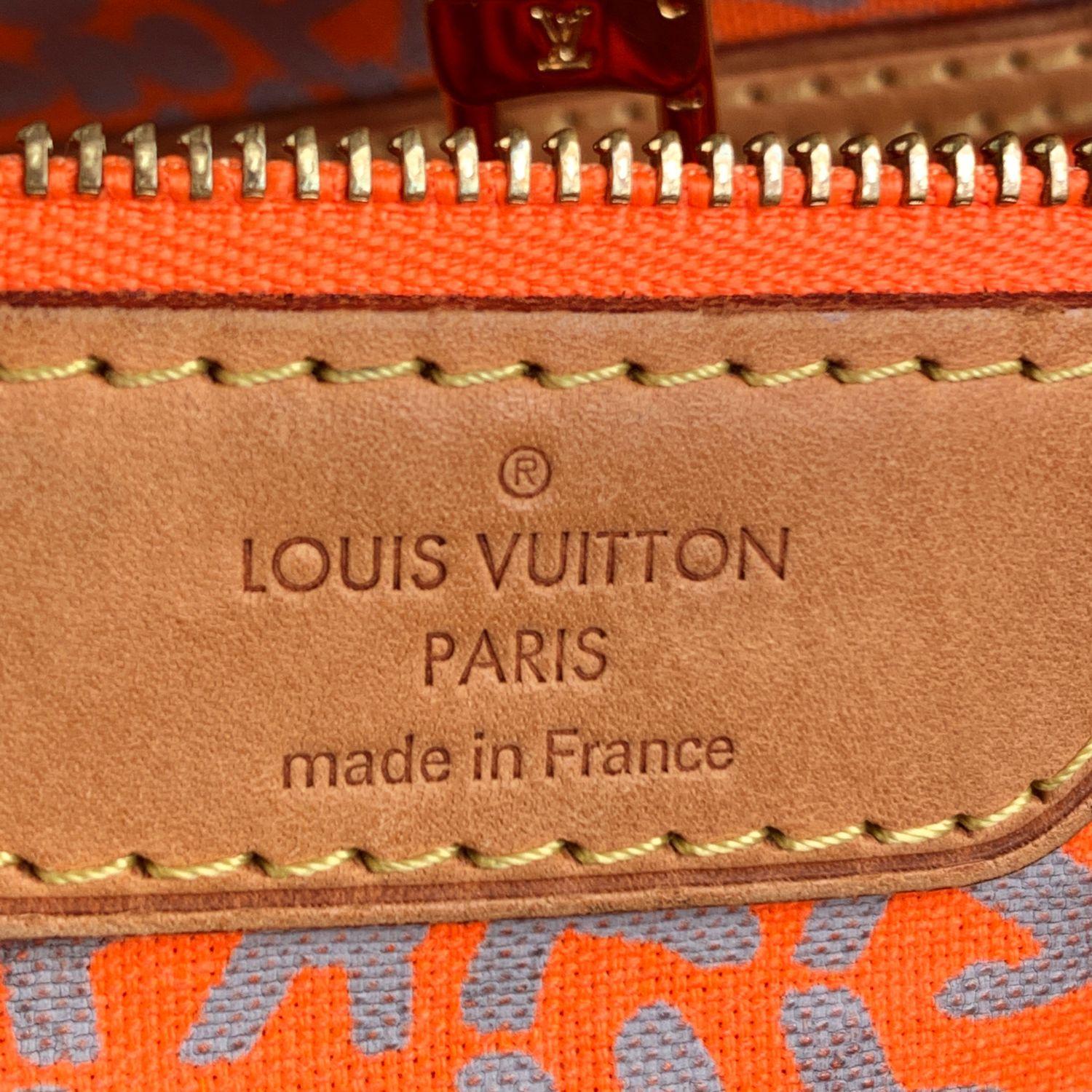 Louis Vuitton Orange Stephen Sprouse Graffiti Neverfull GM Tote Bag 3