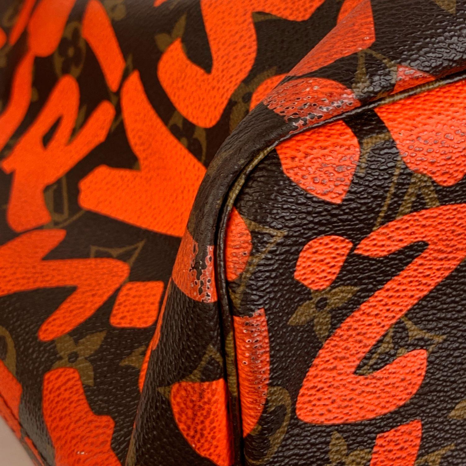 Louis Vuitton Orange Stephen Sprouse Graffiti Neverfull GM Tote Bag In Excellent Condition In Rome, Rome
