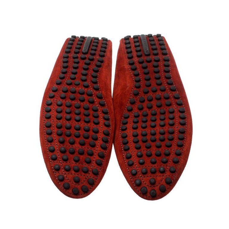 Orange Louis Vuitton Loafers