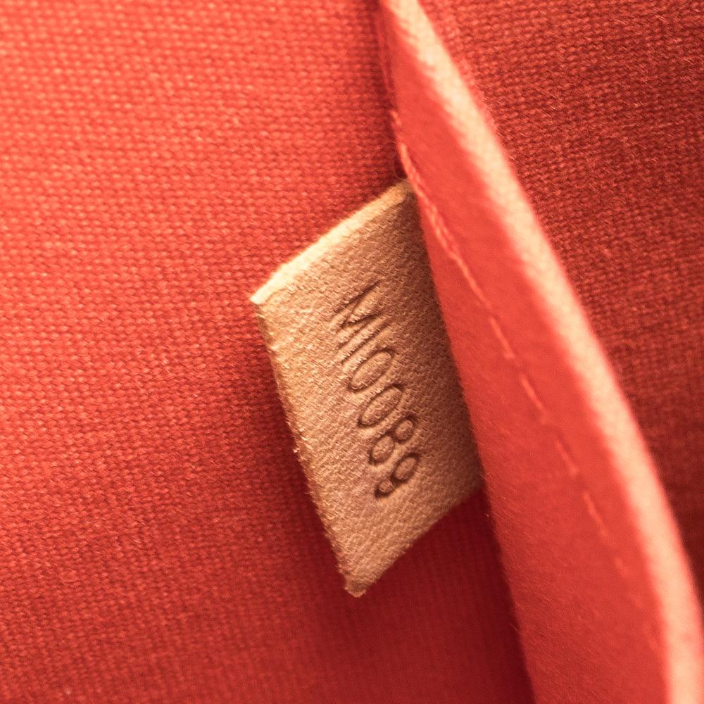 Louis Vuitton Orange Sunset Monogram Vernis Alma GM Bag 5