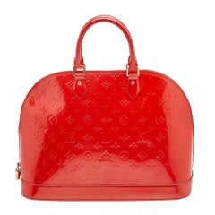 Louis Vuitton Orange Sunset Monogram Vernis Alma GM Bag