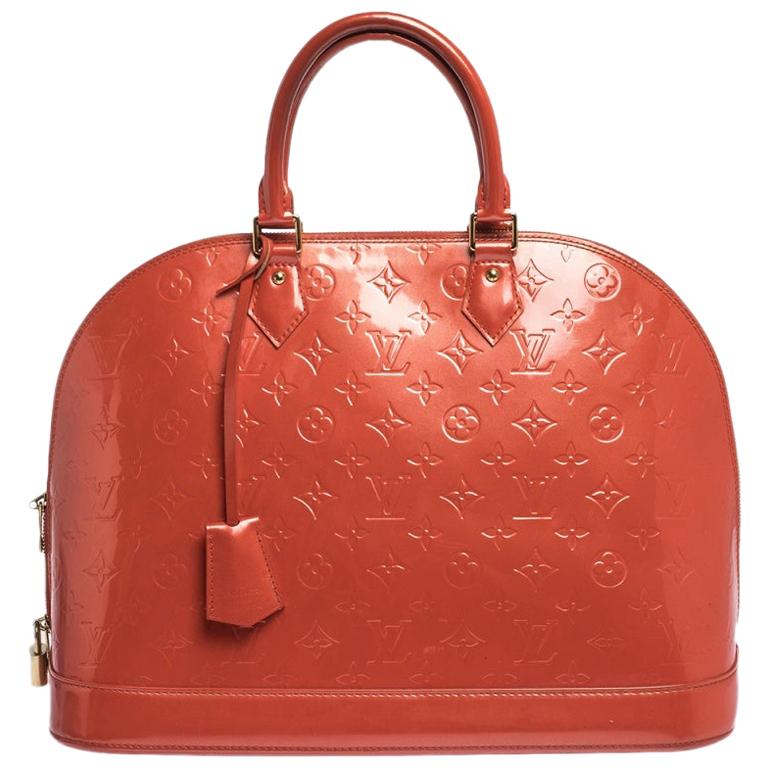 Louis Vuitton Lv Ghw Alma Hand Bag 2 Way Shoulder Monogram Vernis