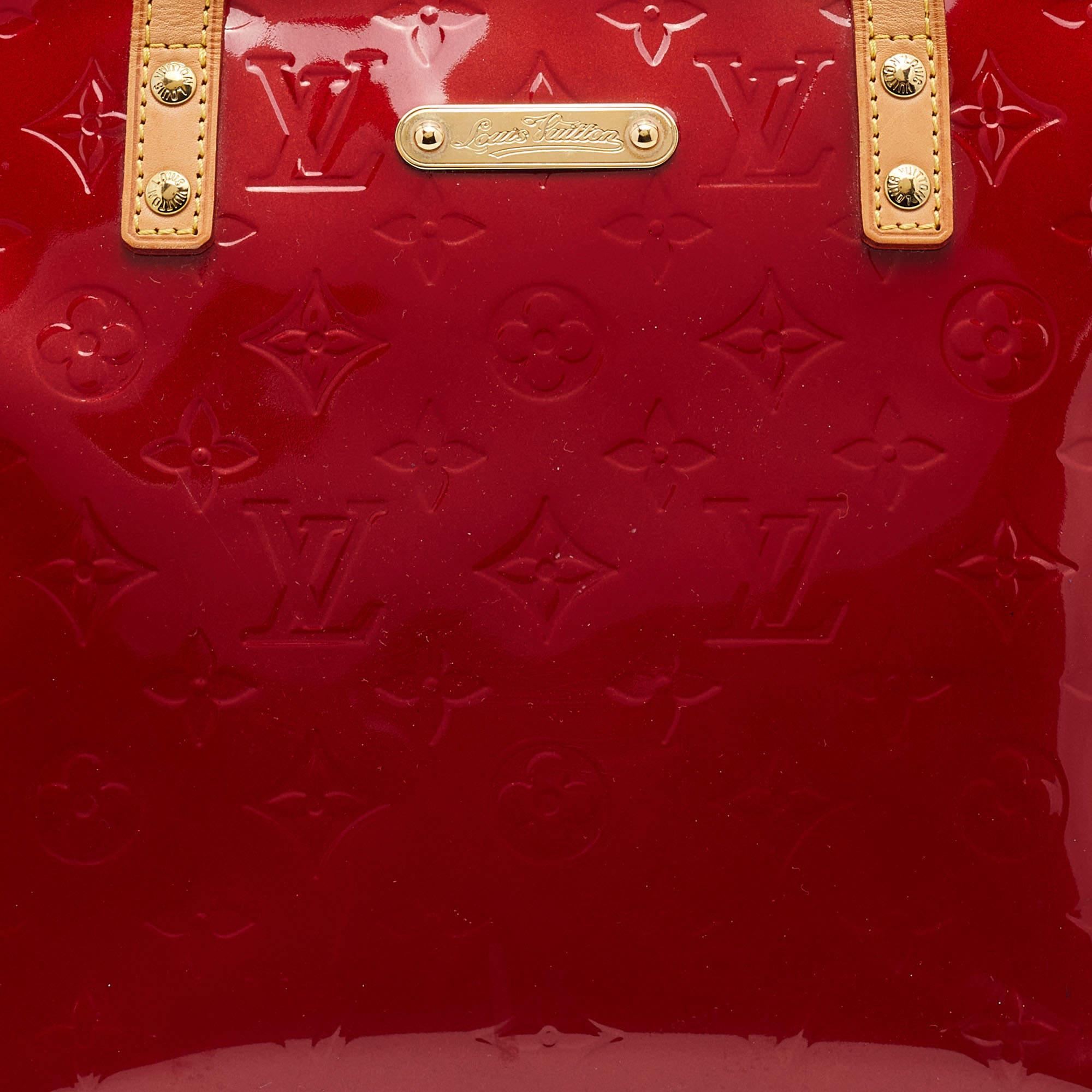 Louis Vuitton Orange Sunset Monogram Vernis Bellevue PM Bag For Sale 8