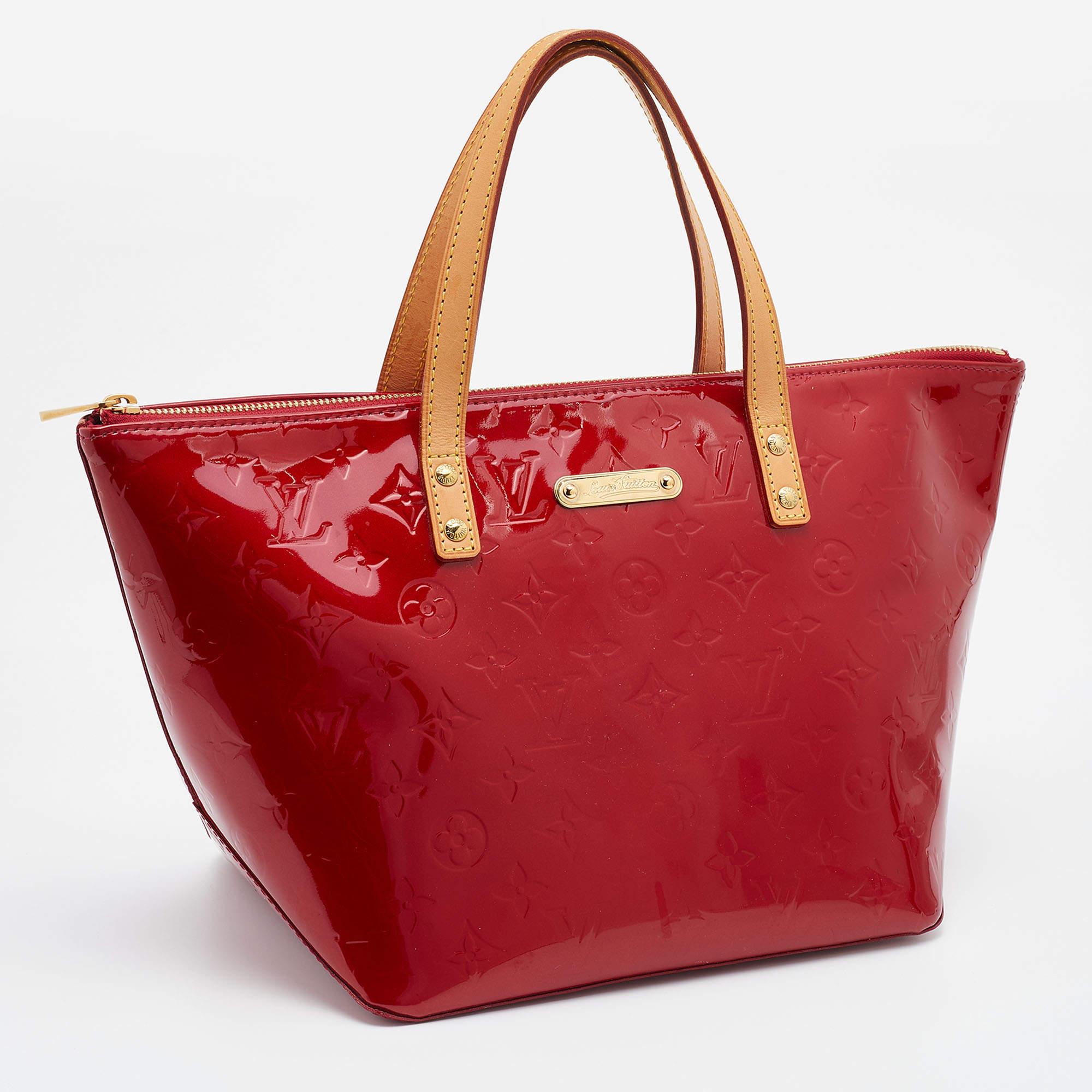 Women's Louis Vuitton Orange Sunset Monogram Vernis Bellevue PM Bag For Sale