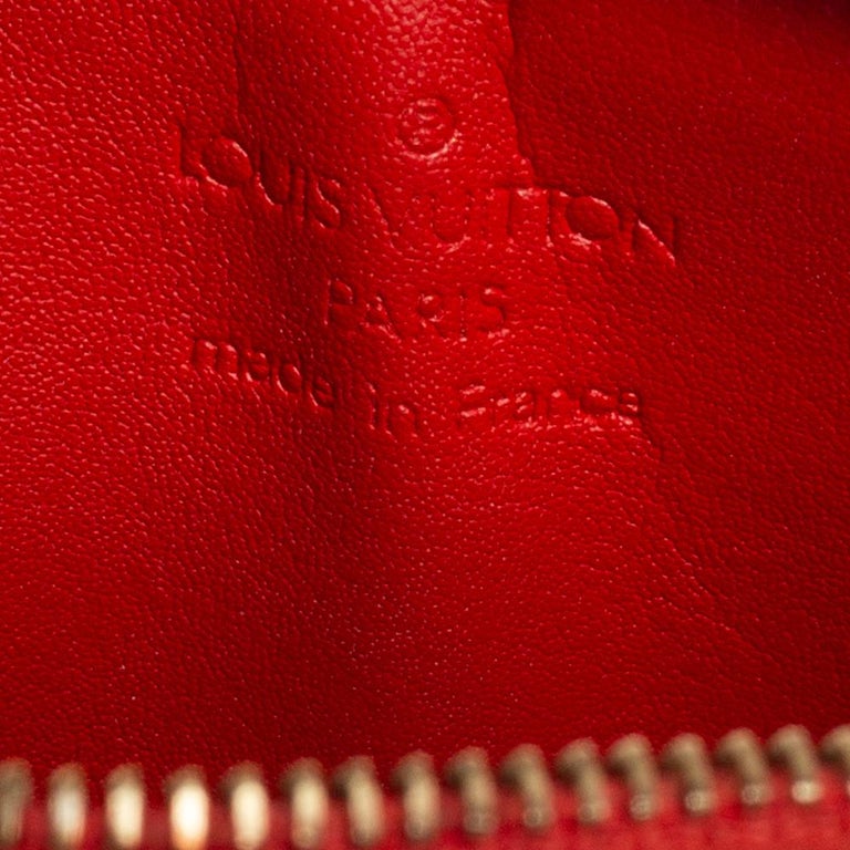 Louis Vuitton Orange Sunset Monogram Vernis Lexington Fleurs Pochette Bag  at 1stDibs