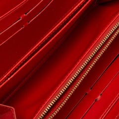 Louis Vuitton Orange Sunset Monogram Vernis Zippy Wallet