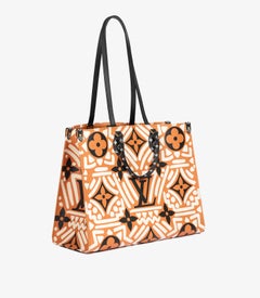 Louis Vuitton Orange, White & Black Giant Crafty Monogram Coated Canvas Onthego