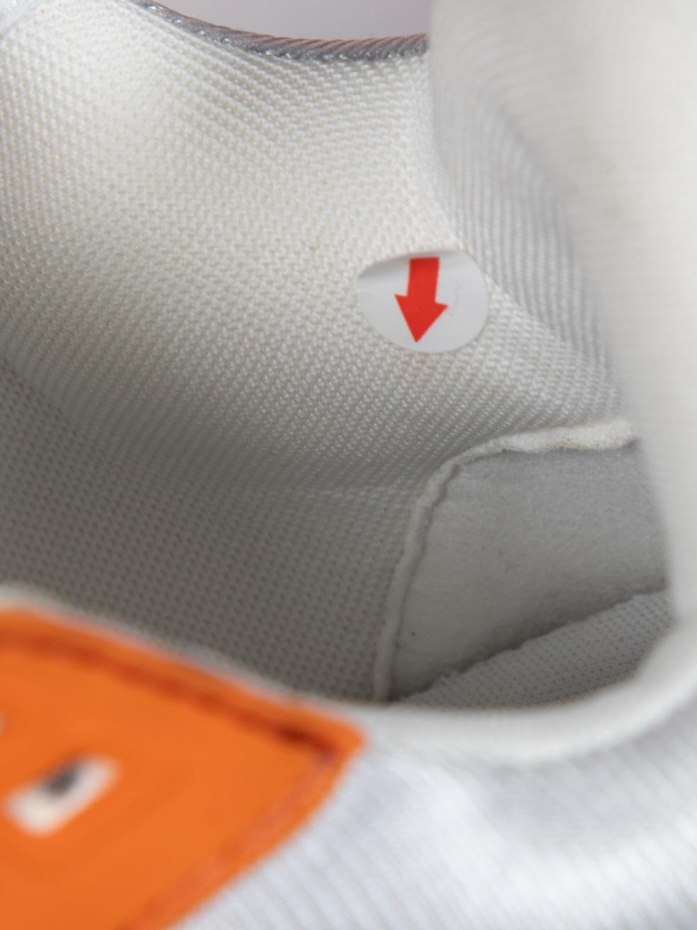Louis Vuitton Orange & White Leather Maxi Trainers Size IT 40 4