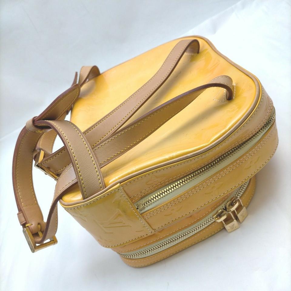 Women's Louis Vuitton Orange-Yellow Monogram Vernis Murray Mini Backpack  862687