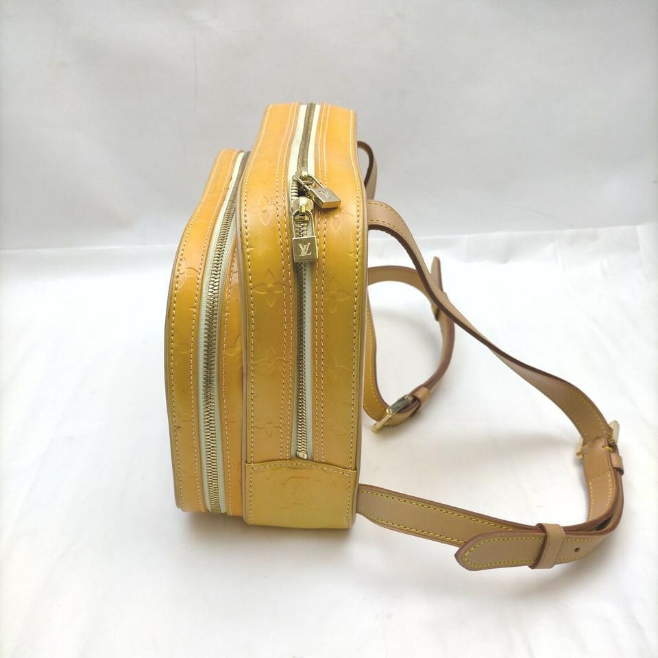 Louis Vuitton Orange-Yellow Monogram Vernis Murray Mini Backpack  862687 2