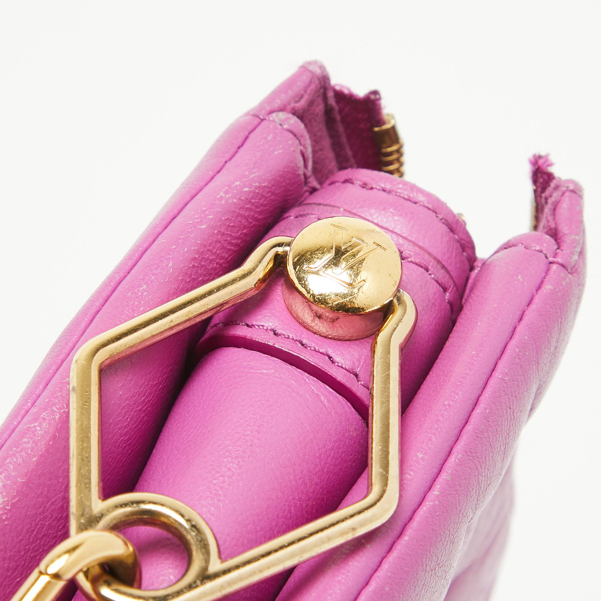 Louis Vuitton Orchid Monogram Embossed Puffy Leather Coussin BB Bag For Sale 13