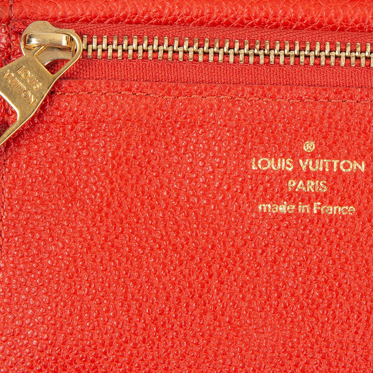 Women's LOUIS VUITTON Orient red Monogram Empreinte SECRET Wallet For Sale