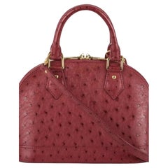 Louis Vuitton Ostrich Alma BB Bag