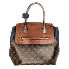 Louis Vuitton Straußenpython Majestueux Tote MM Bleu