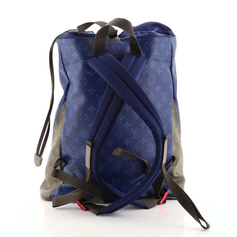 limited edition louis vuitton blue backpack
