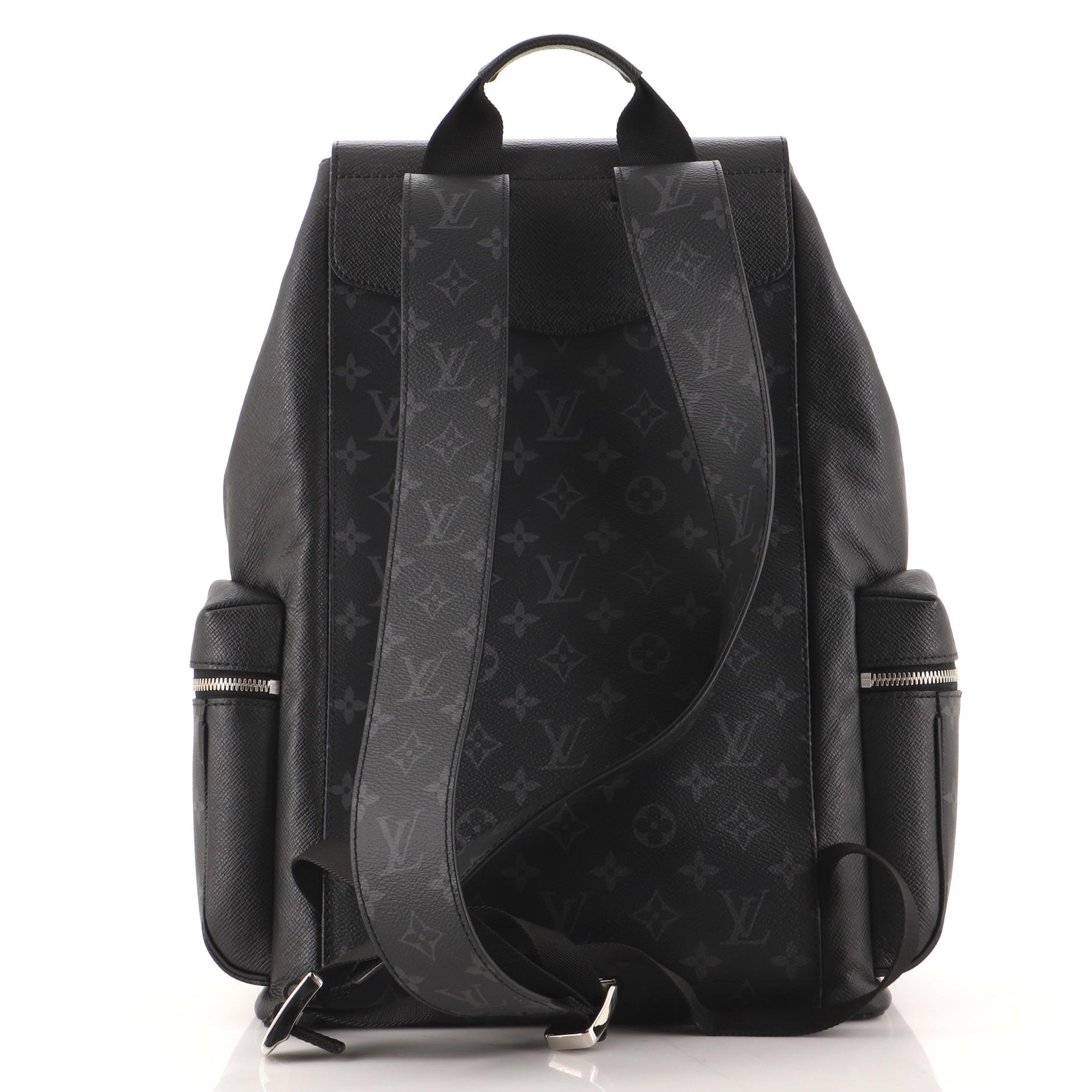 Louis Vuitton-Rucksack für den Außenbereich mit Monogramm Taigarama (Schwarz)