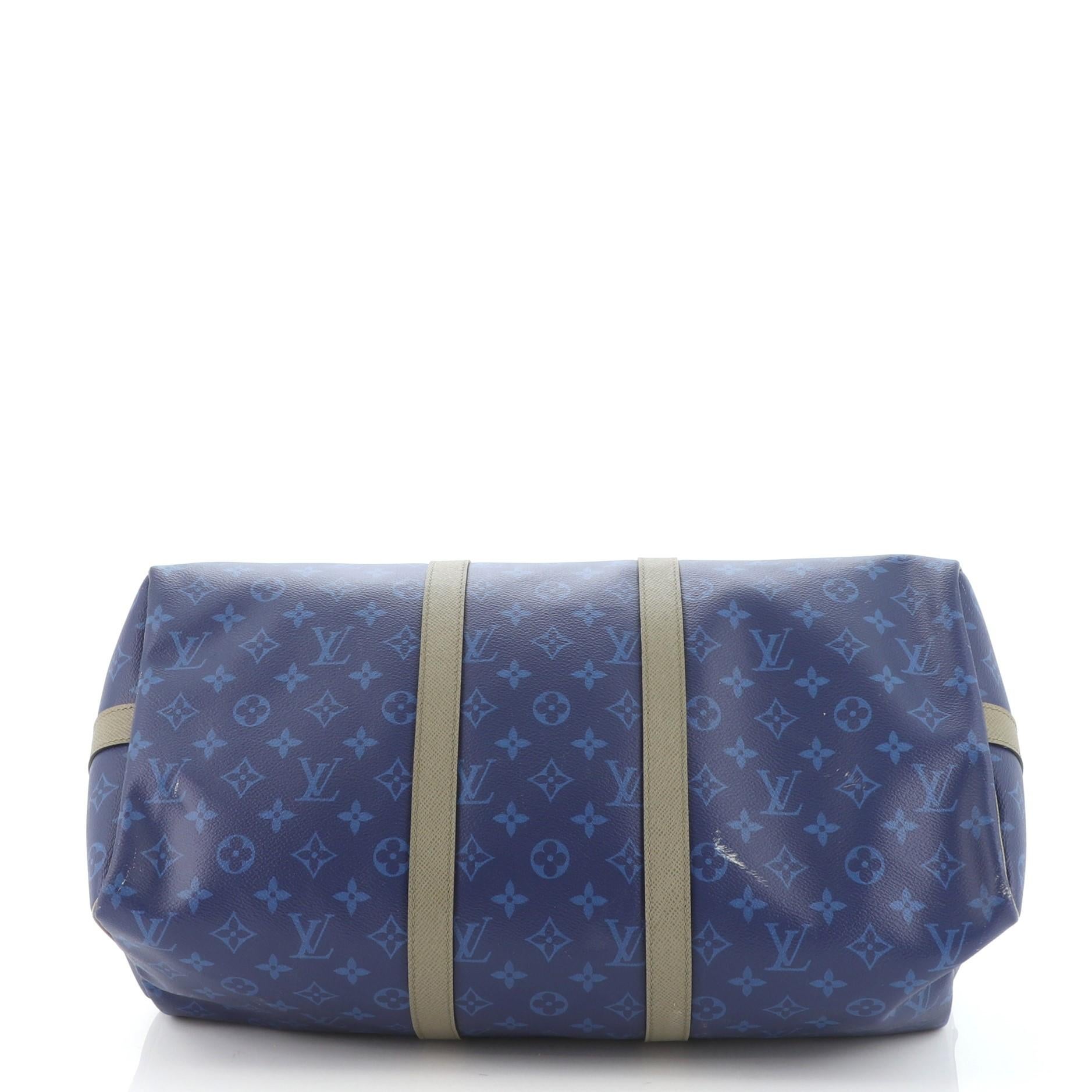 Louis Vuitton Outdoor Keepall Bandouliere Bag Limited Edition Monogram Pacific In Good Condition In NY, NY