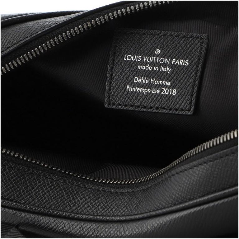 Louis+Vuitton+Outdoor+Messenger+Bag+PM+Black+Leather for sale