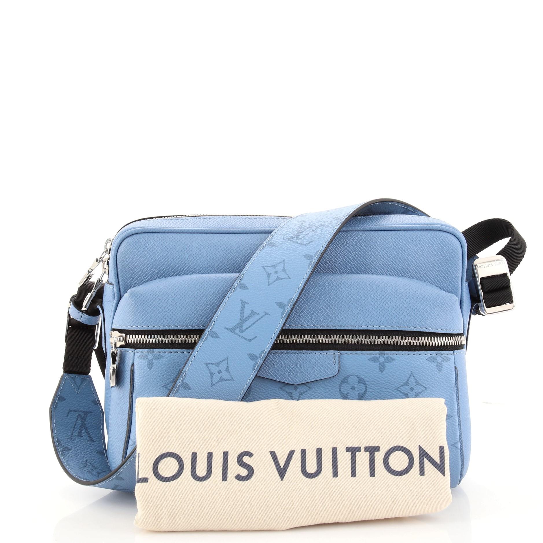 Louis Vuitton Monogram Watercolor Outdoor Pouch Blue Unisex 