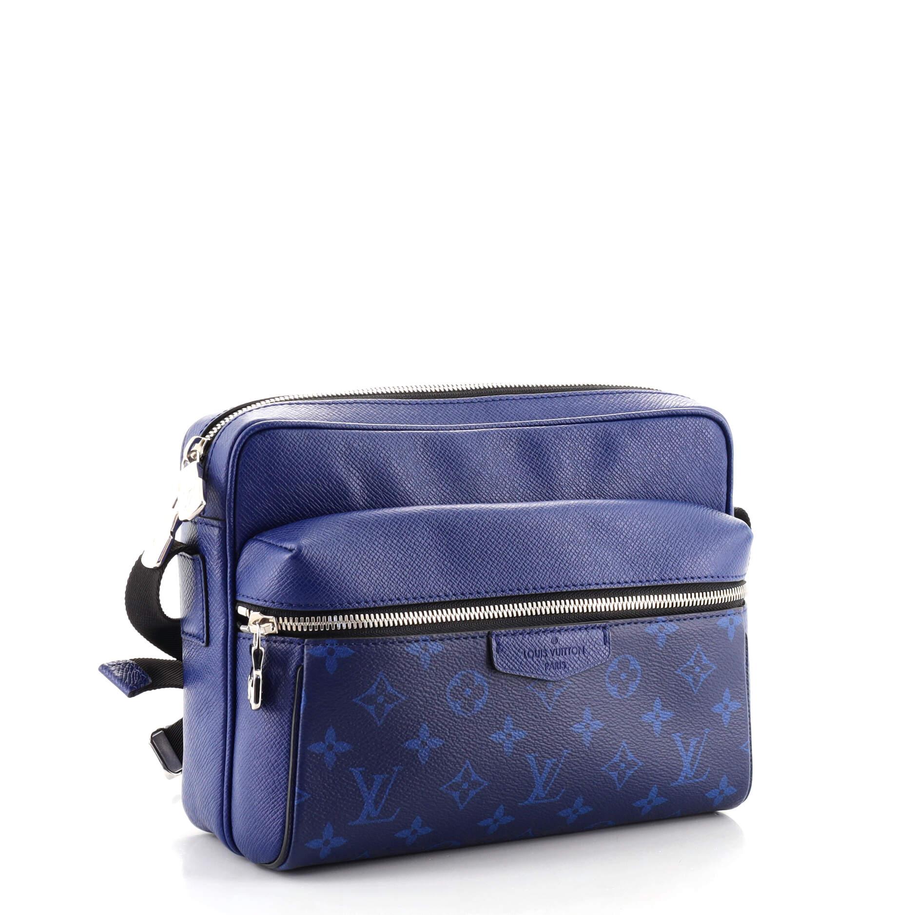 lv outdoor messenger bag blue