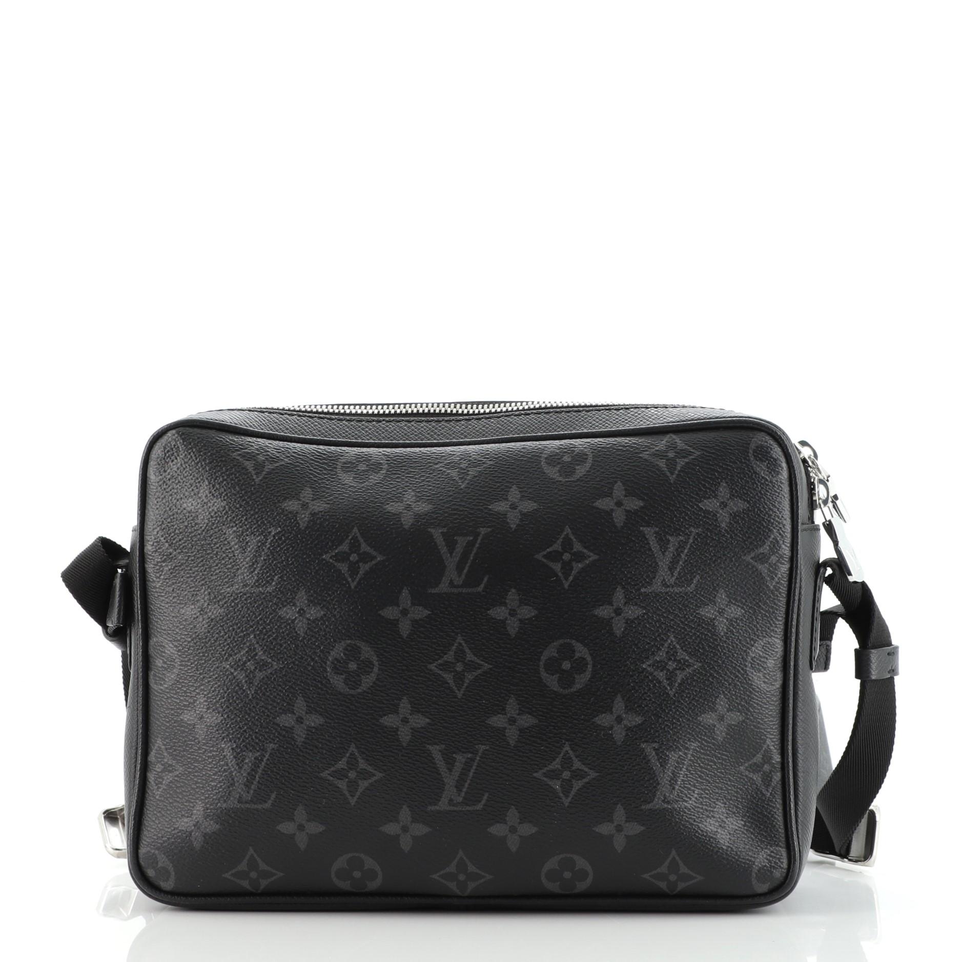 Black Louis Vuitton Outdoor Messenger Monogram Taigarama