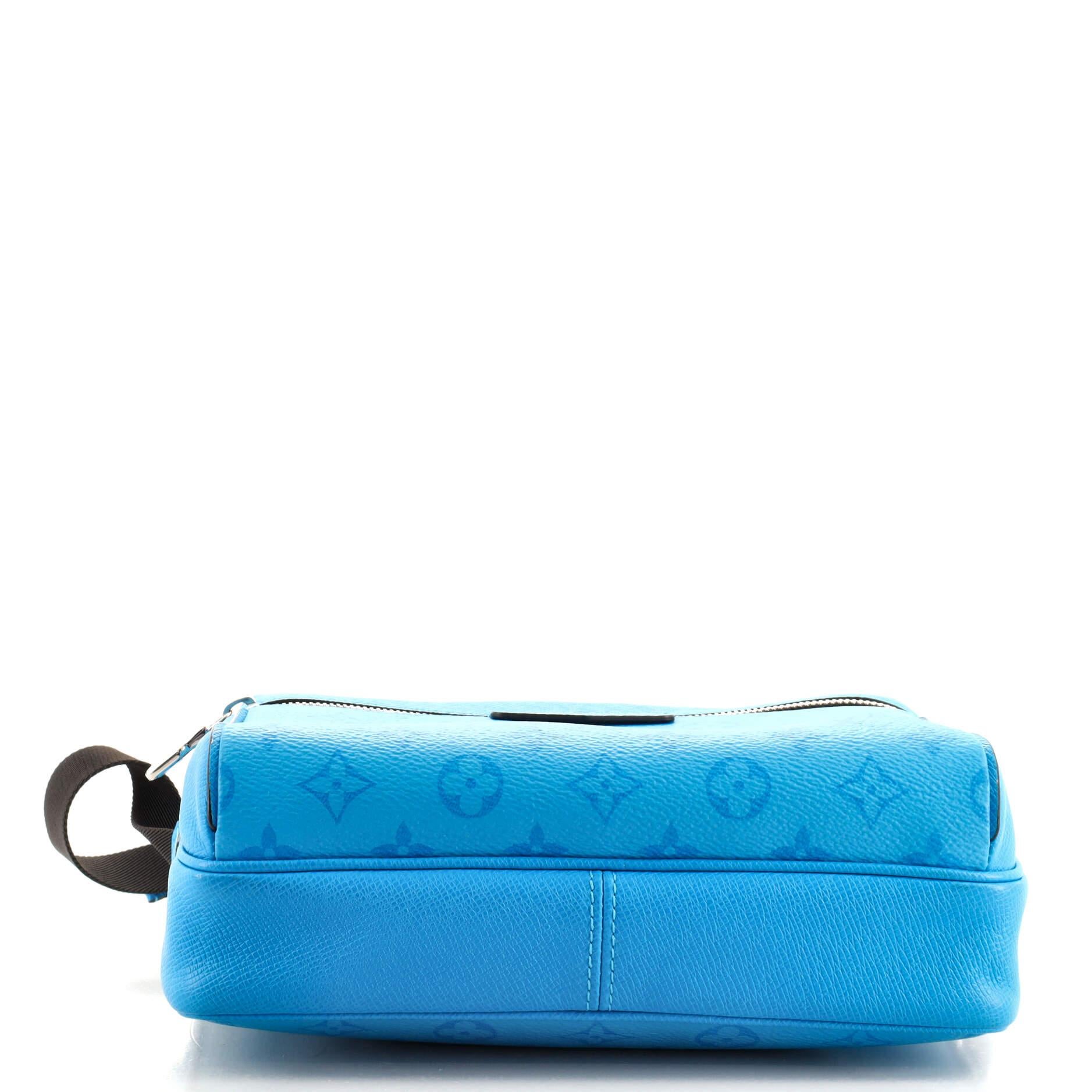 blue lv messenger bag