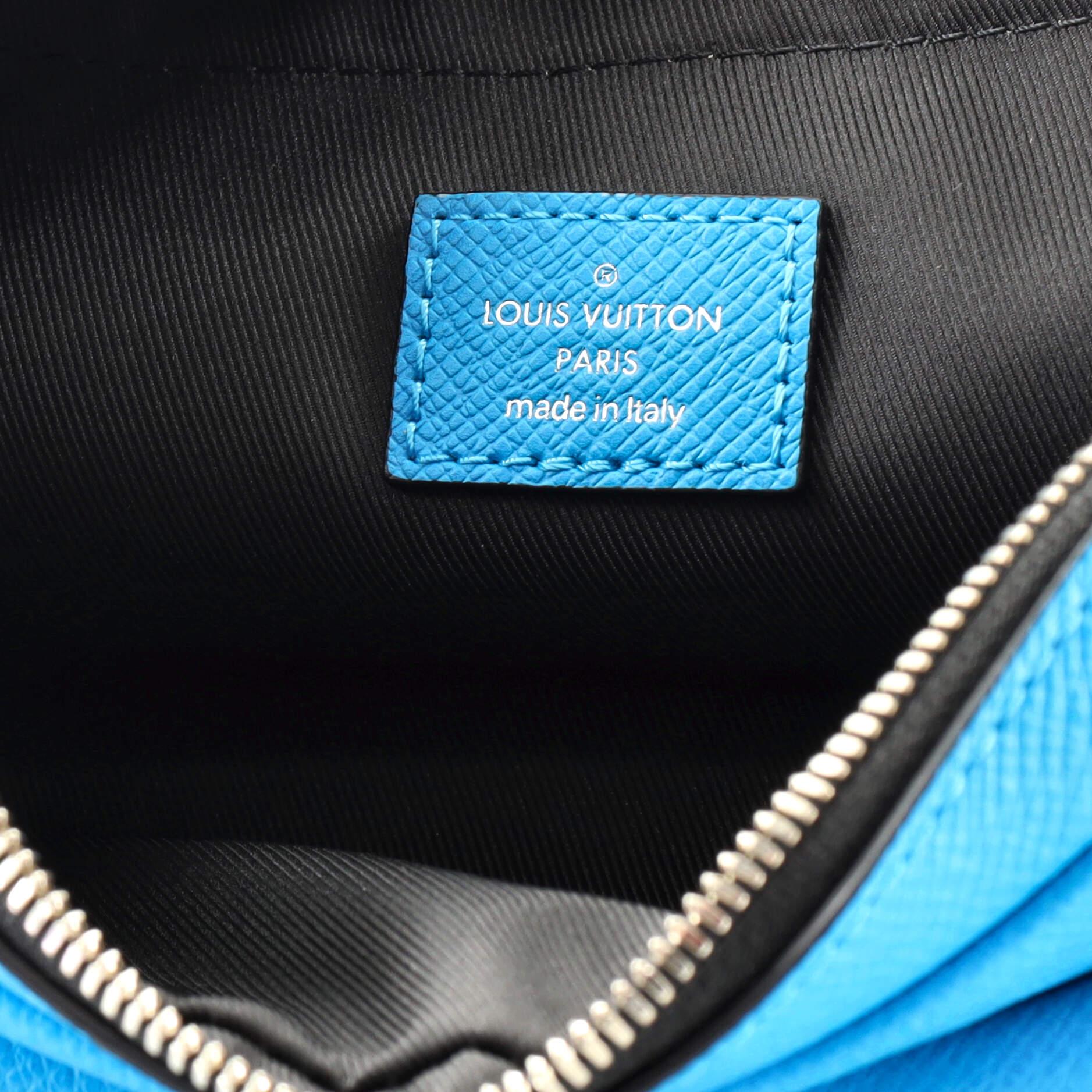 Blue Louis Vuitton Outdoor Messenger Monogram Taigarama