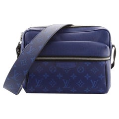 Louis Vuitton Outdoor Messenger Blue Taiga Monogram Silver Hardware –  Madison Avenue Couture