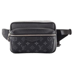 Louis Vuitton Outdoor Messenger Gunmetal Gray in Monogram Coated Canvas/ Taiga Cowhide Leather with Silver-tone - US