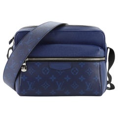 Louis Vuitton Outdoor Messenger Blue Taiga Monogram Silver Hardware –  Madison Avenue Couture