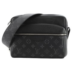 Louis+Vuitton+Outdoor+Messenger+Bag+Blue+Canvas%2FLeather for sale