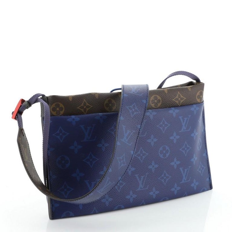 Louis Vuitton Limited Edition Monogram Canvas Pacific Blue Outdoor Small  Pouch Crossbody Bag - Yoogi's Closet