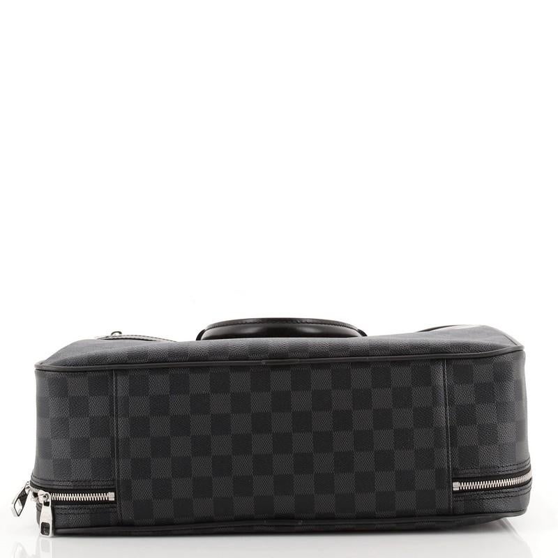 Black Louis Vuitton Overnight Handbag Damier Graphite