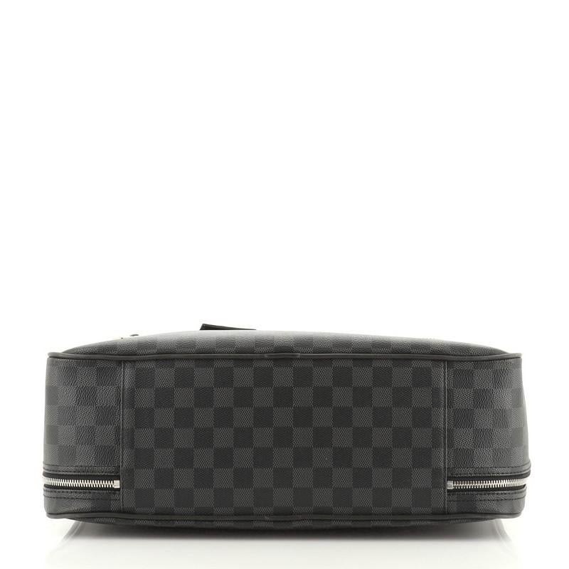  Louis Vuitton Overnight Handbag Damier Graphite In Good Condition In NY, NY