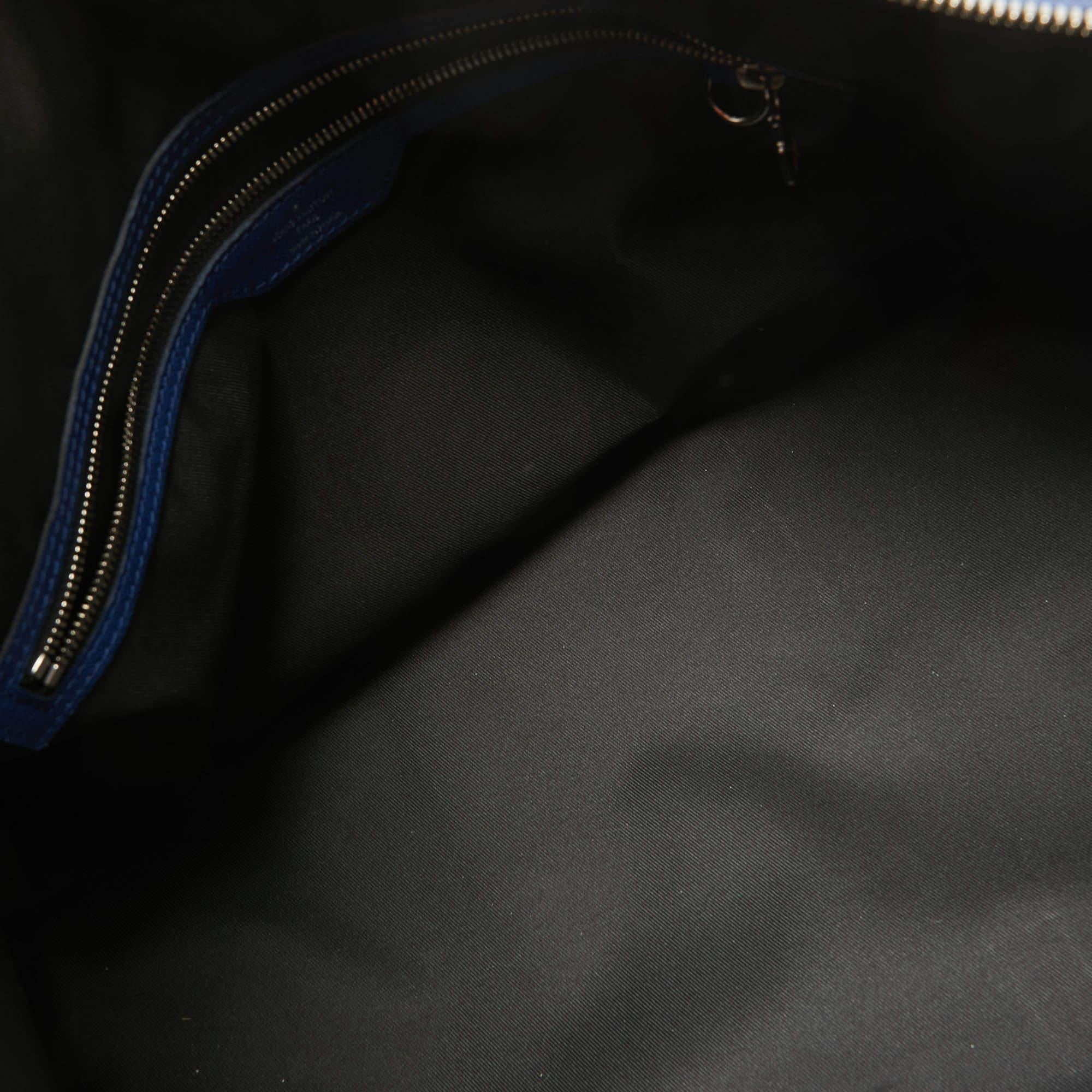 Louis Vuitton Pacific Blue Taiga Leather and Keepall Bandouliere 50 11