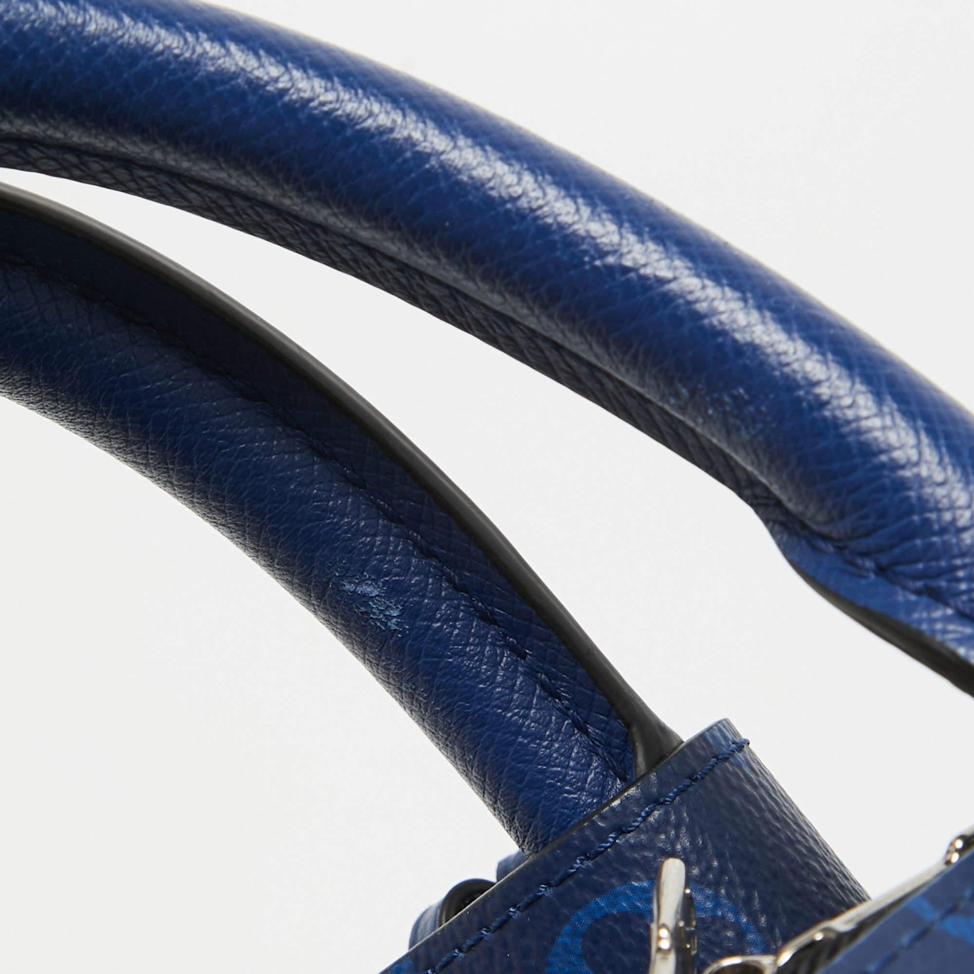 Louis Vuitton Pacific Blue Taiga Leather and Keepall Bandouliere 50 2