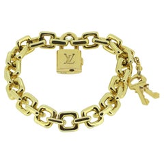 Louis Vuitton Padlock and Keys Chain Bracelet