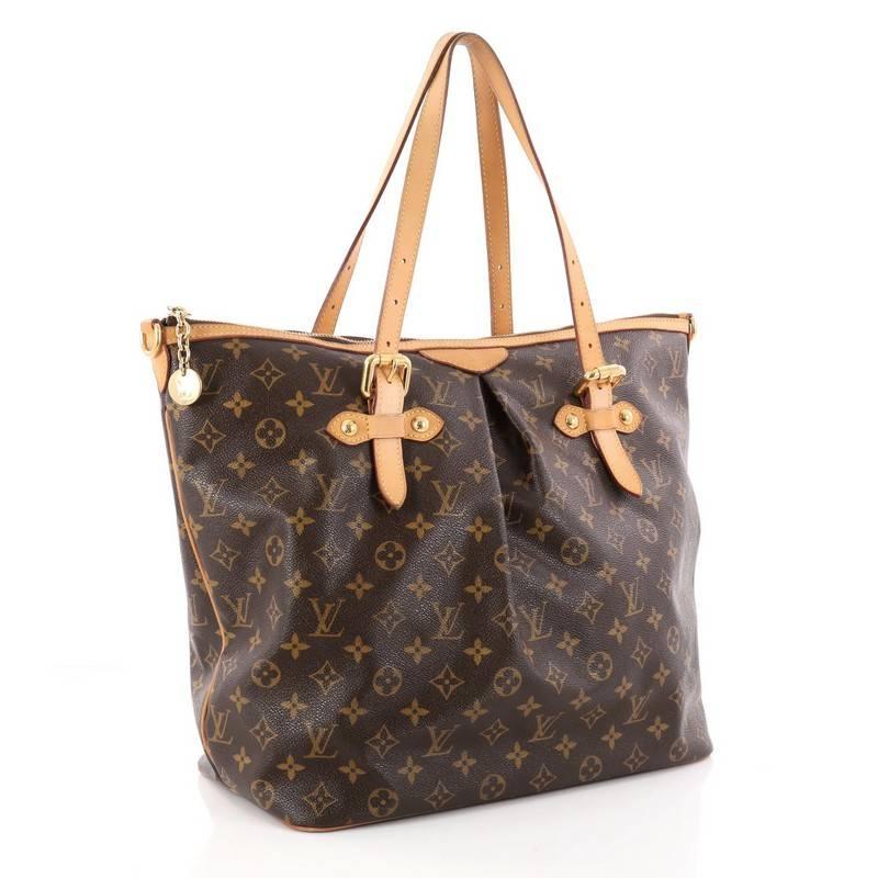 Black Louis Vuitton Palermo Handbag Monogram Canvas GM