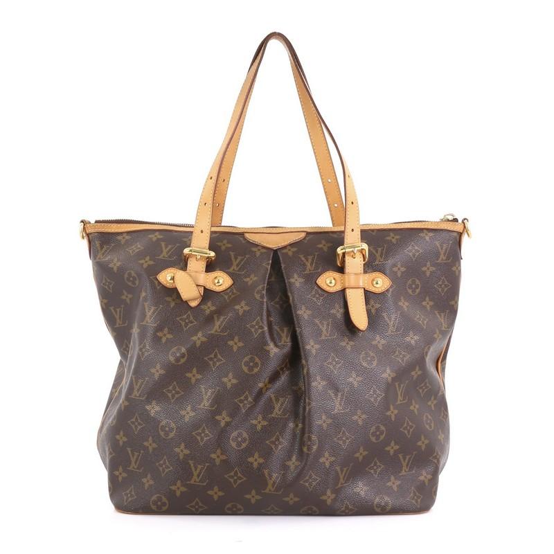 Gray Louis Vuitton Palermo Handbag Monogram Canvas GM