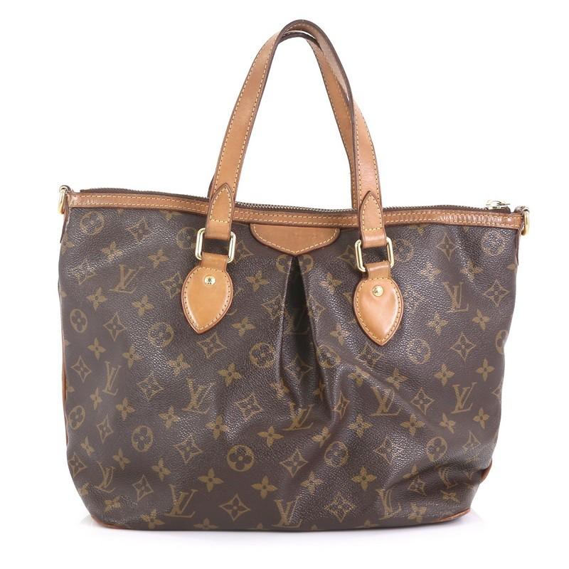 Gray Louis Vuitton Palermo Handbag Monogram Canvas PM