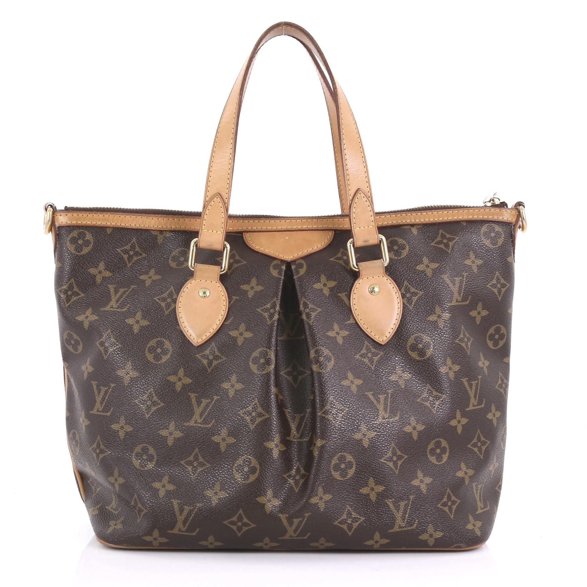 Louis Vuitton Palermo Handbag Monogram Canvas PM In Fair Condition In NY, NY