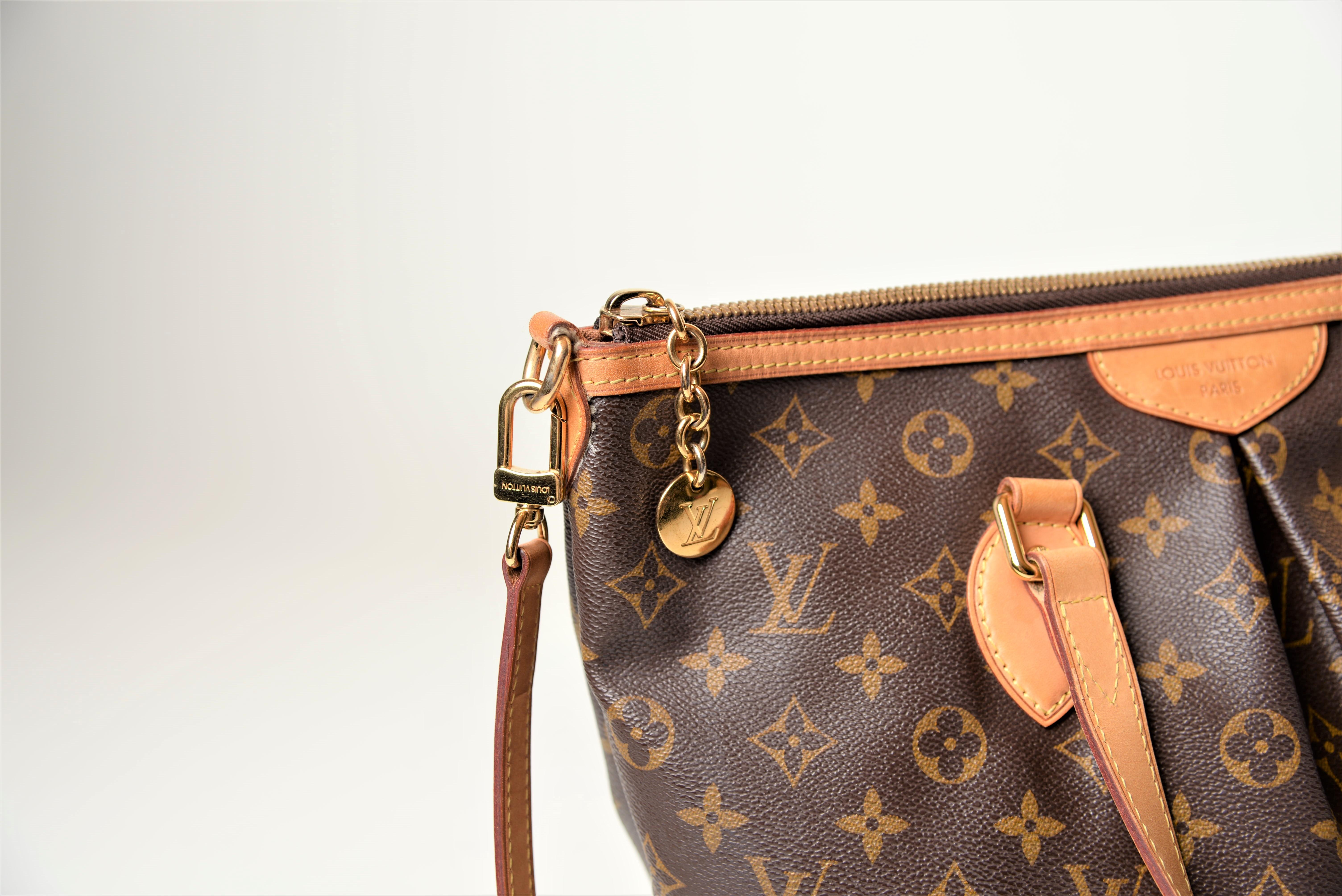 Brown Louis Vuitton Palermo PM Monogram Bag with strap