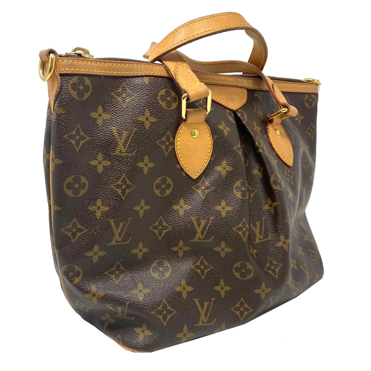 Company-Louis Vuitton
Model- Palermo PM Monogram Canvas Crossbody Bag 
Color-Brown 
Date Code-SD1121
Material-Monogram Leather Canvas
Measurements-11.75