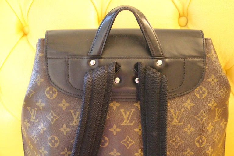 Louis Vuitton Palk Backpack Macassar Monogram Canvas Black 2239435
