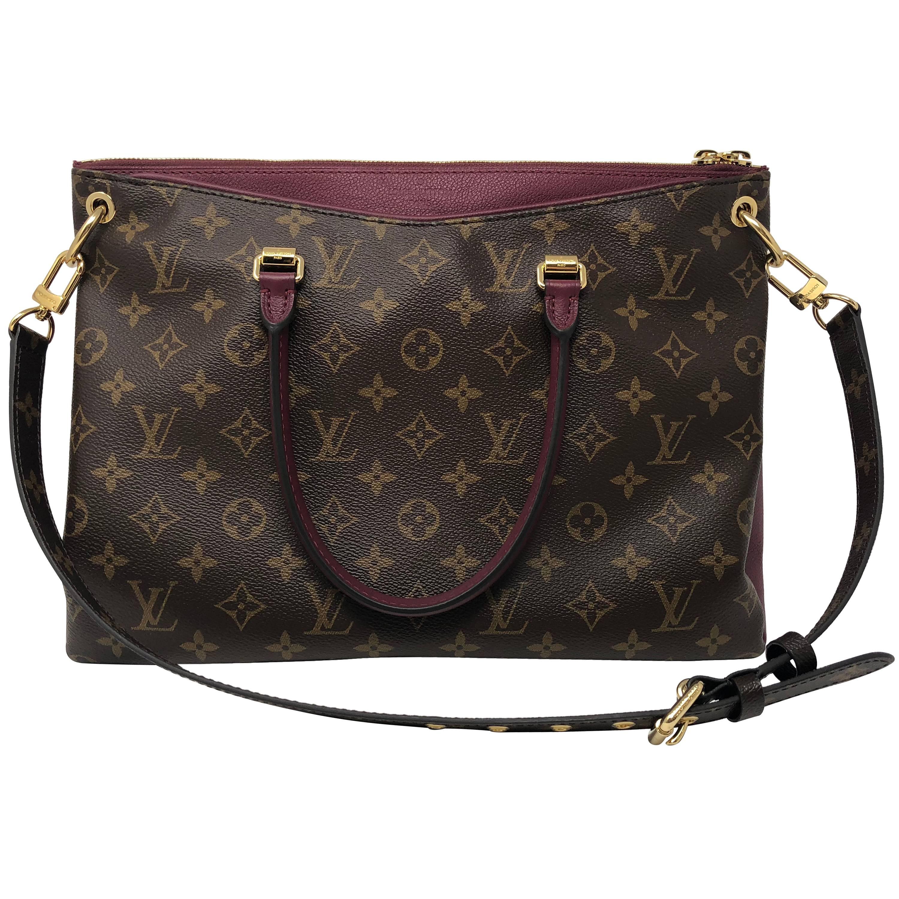 Louis Vuitton Pallas BB Burgundy Tote