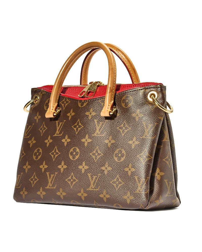 Brown Louis Vuitton Pallas BB Monogram Red For Sale