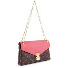 Louis Vuitton Pallas Chain Shoulder Bag Monogram Canvas And Calf Leather