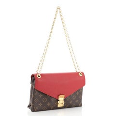 Louis Vuitton Pallas Chain Shoulder Bag Monogram Canvas and Calf Leather