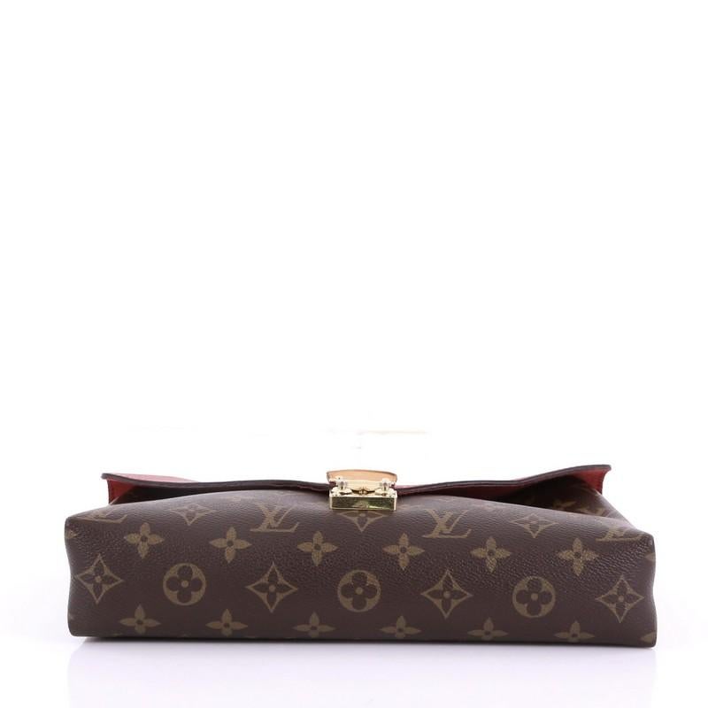 Women's Louis Vuitton Pallas Chain Shoulder Bag Monogram Canvas and Calf Leather